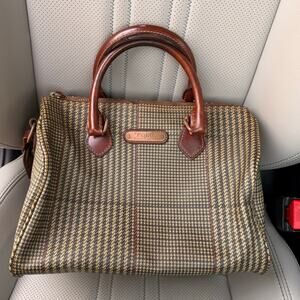 Vintage Polo Ralph Lauren Mini Houndstooth Boston Bag